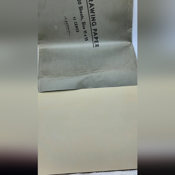 Vintage Drawing Paper 19 Sheets 11" x 15" The T. Eaton Co Limited Canada 15 Cent - Picture 3 of 4